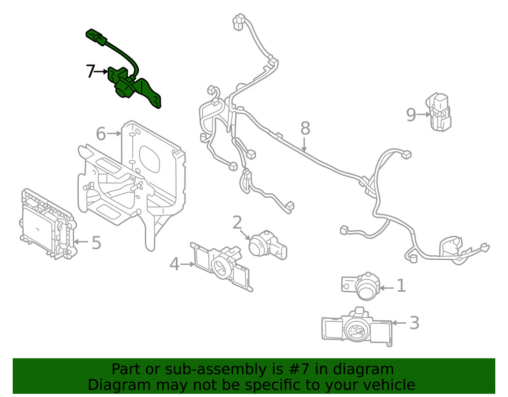 Genuine Mitsubishi Camera 284F1W040P