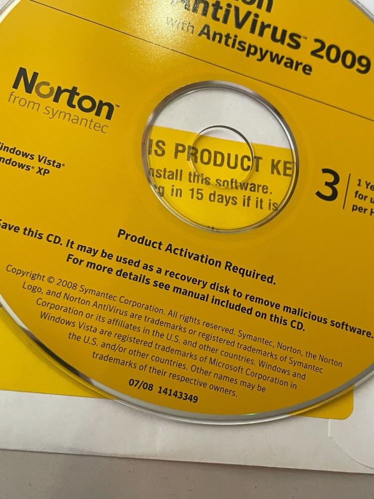 Norton Internet Security 2009 PC Software Antivirus Antispyware Product Key 2009