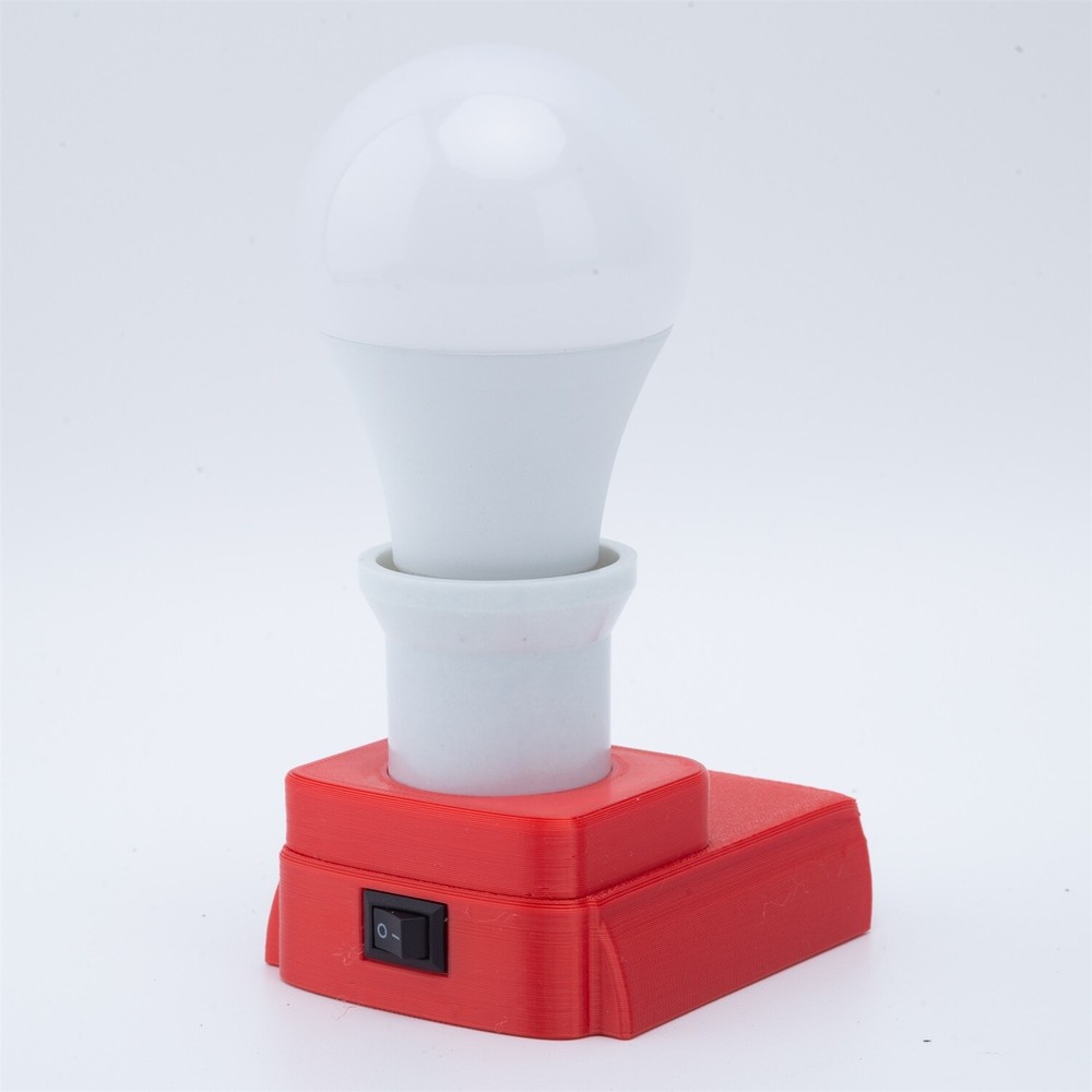 New Portable LED Work Light For Milwaukee 18V Lithium Battery E27 Bulb Lamp