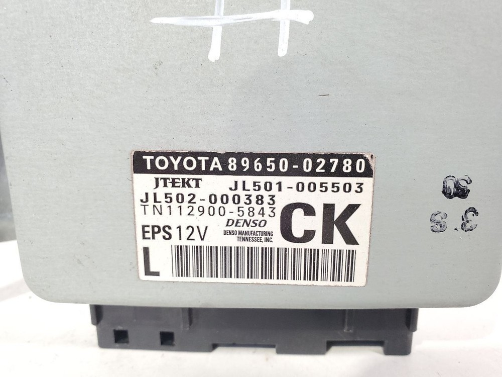 2015 Toyota Corolla OEM Power Steering Control Module 8965002780