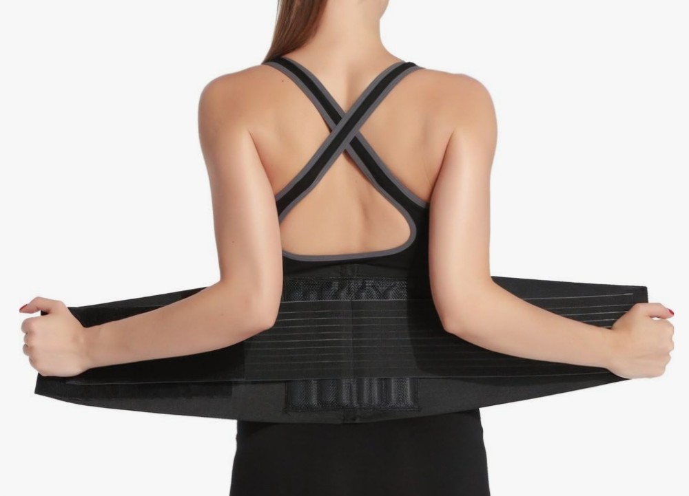 Back Support Black Extreme Fit 2XL Double Compression Shaping NEW