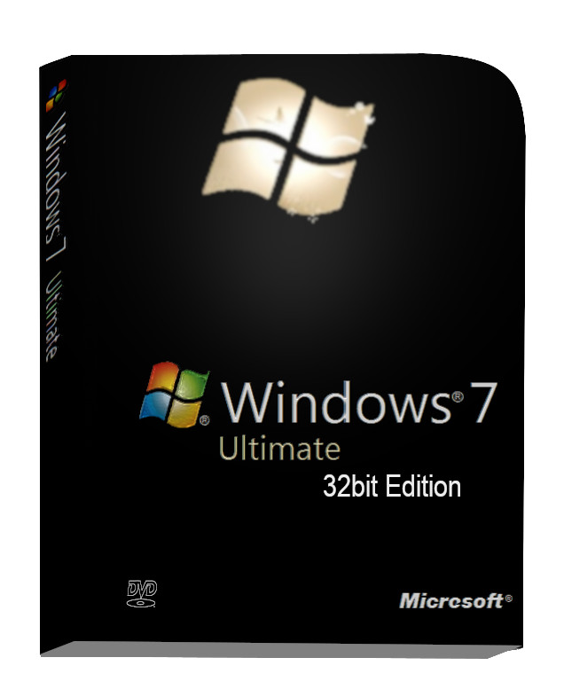 Microsoft Window 7 Ultimate 32bit Operation System DVD Disk & CD disk activation