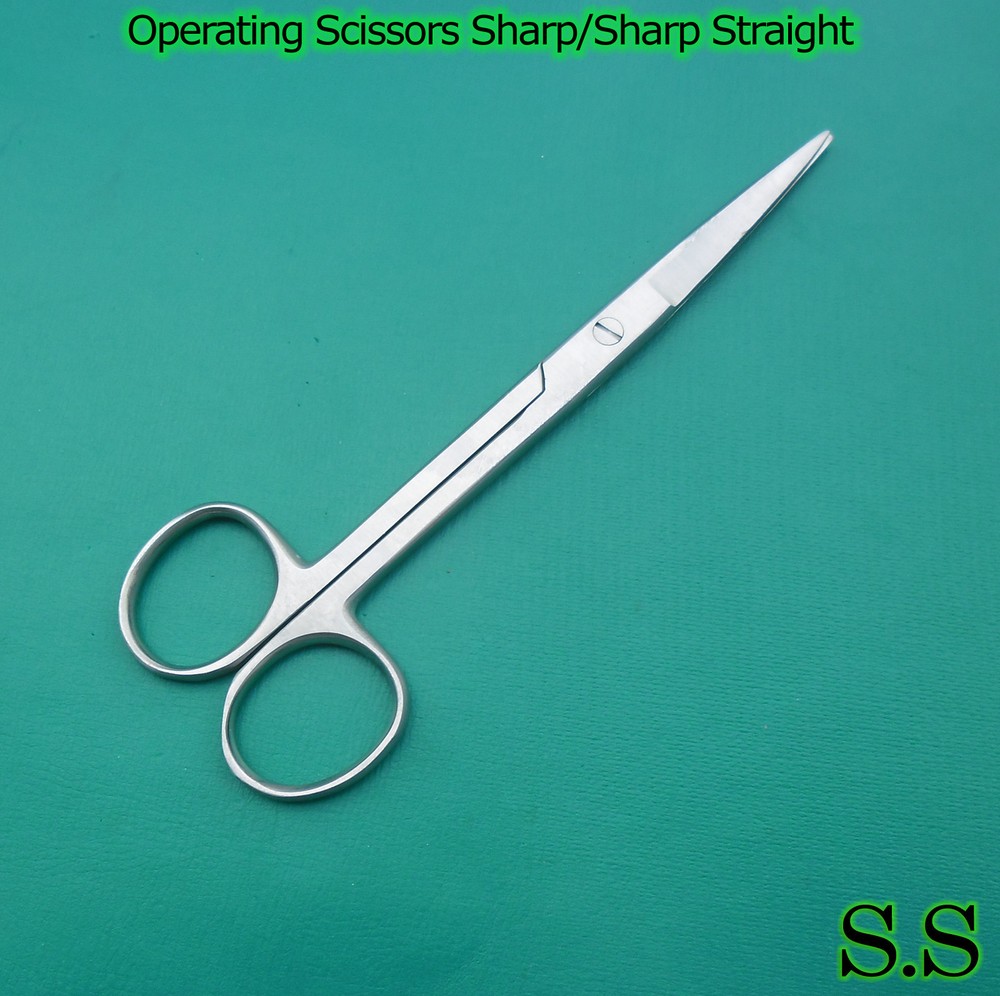 6 OPERATING DISSECTING SCISSORS SHARP SHARP 5.5" STR