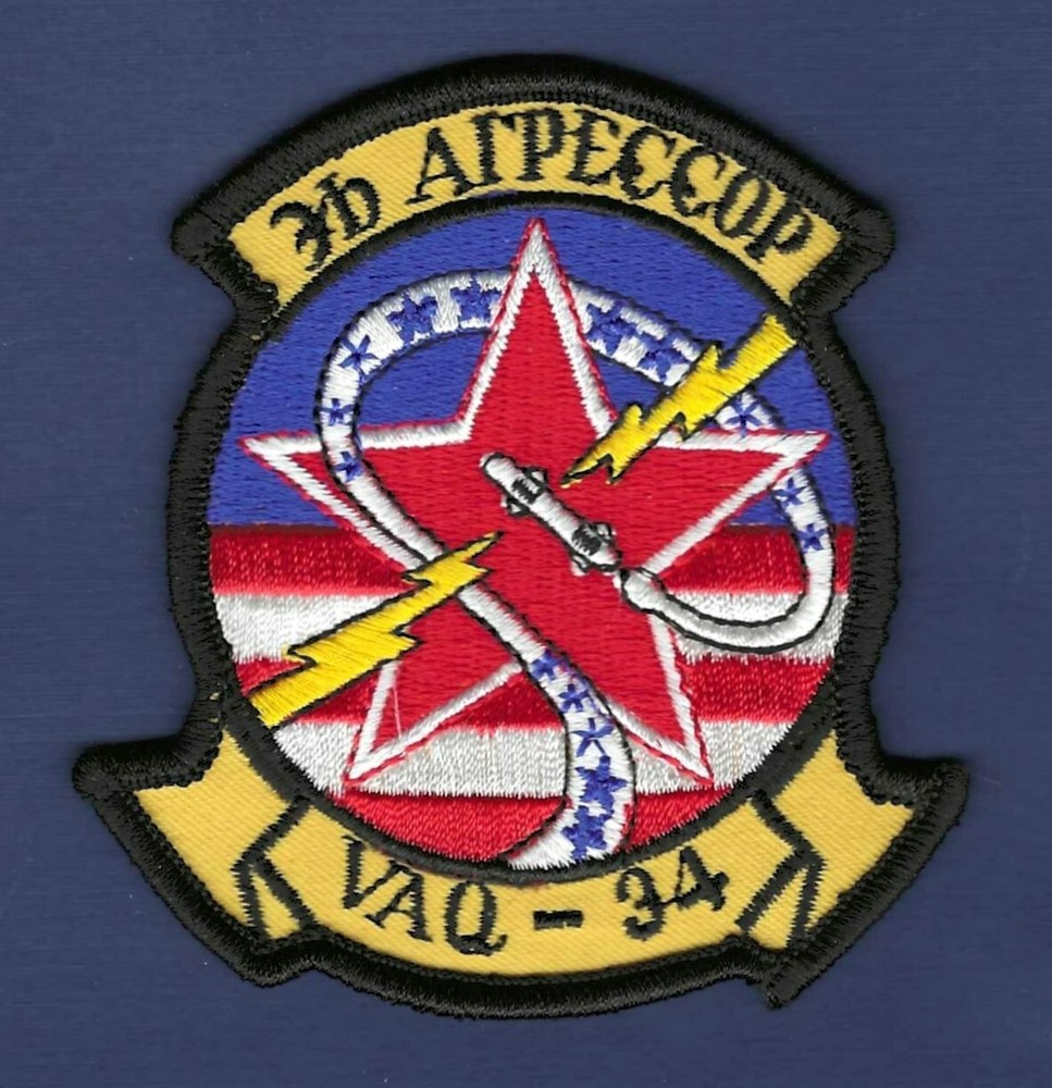 US Navy VAQ-34 Electronic Attack Squadron "Flashbacks" Patch