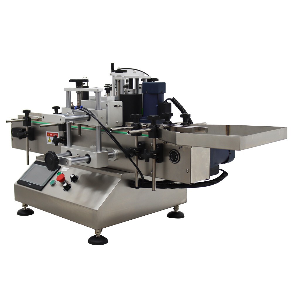 LT-150 Automatic Desktop Conveyor Round Bottle High Speed Labeling Machine 110V