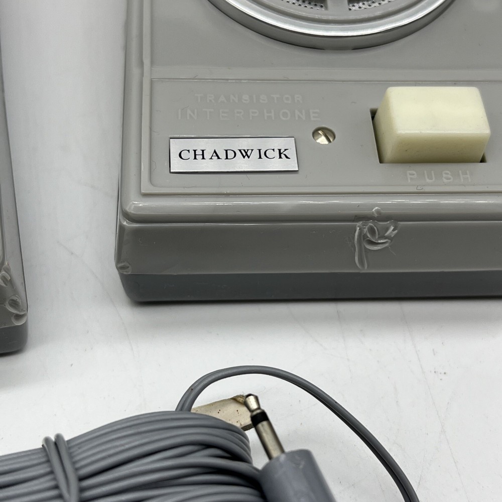 Vintage Chadwick 2-Station Transistor Intercom Model KE-10 NOS