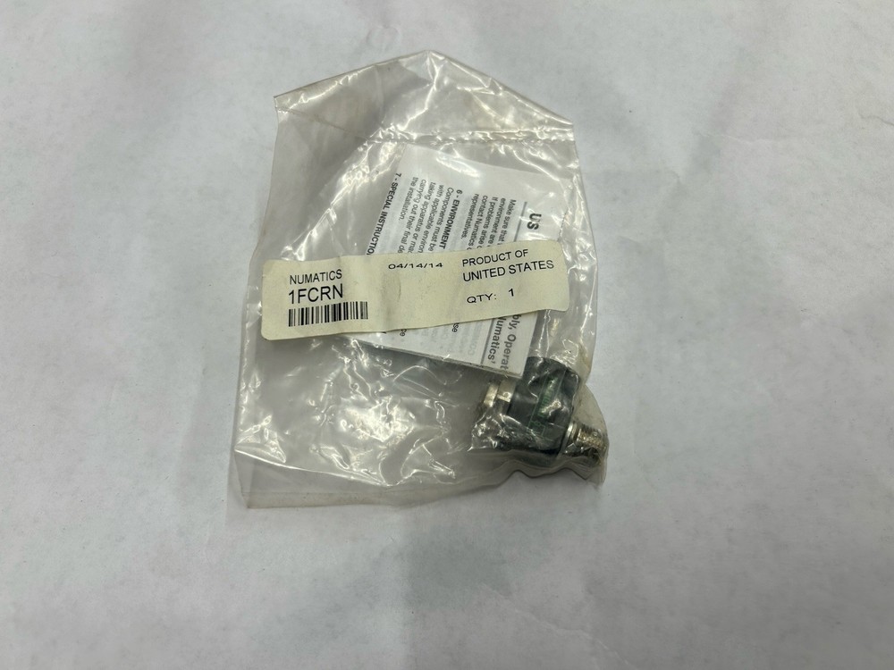 New Numatics 1FCRN Pnematic Flow Control Valve 1/8”