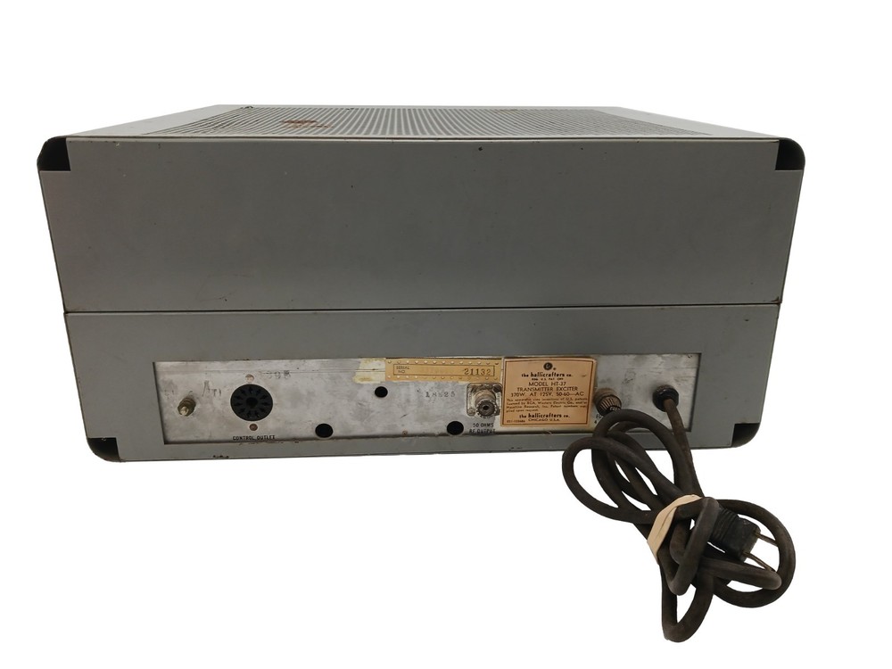 Hallicrafters HT-37 Ham Radio HF Transmitter Vintage 1960s - POWERS UP