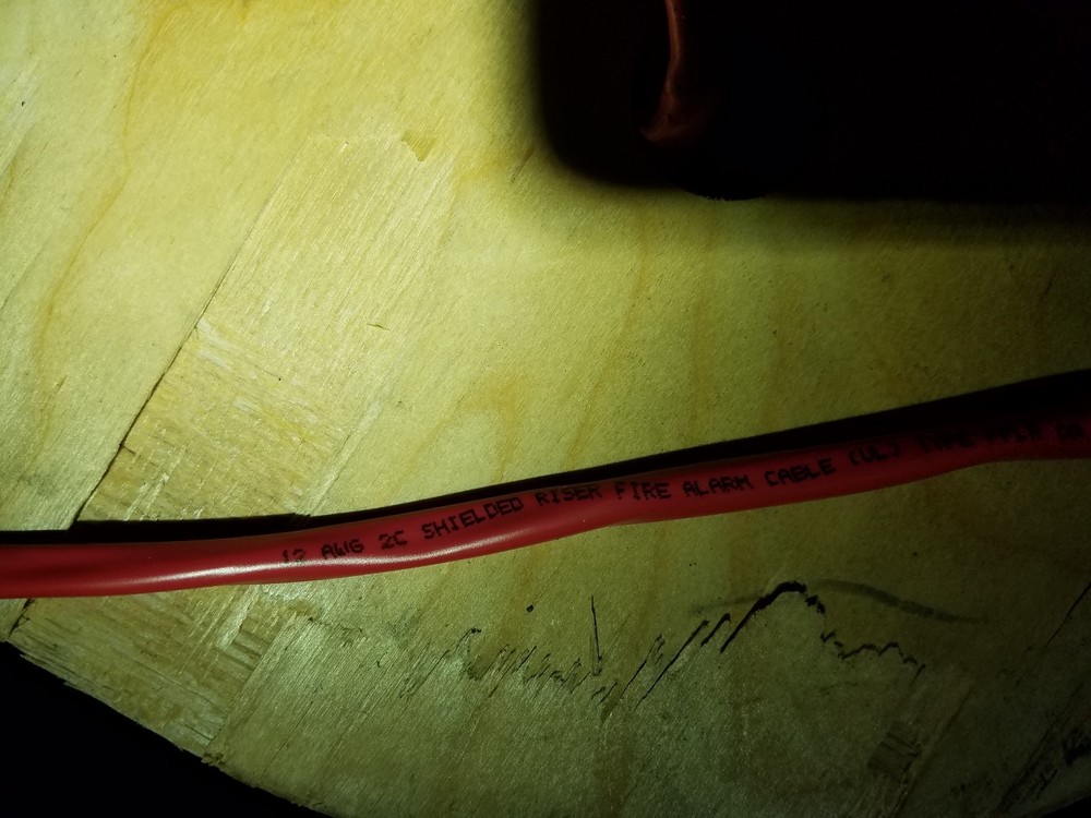 Advanced Digital 81202SD 12/2C Solid Shielded Riser Fire Alarm Cable Red /50ft