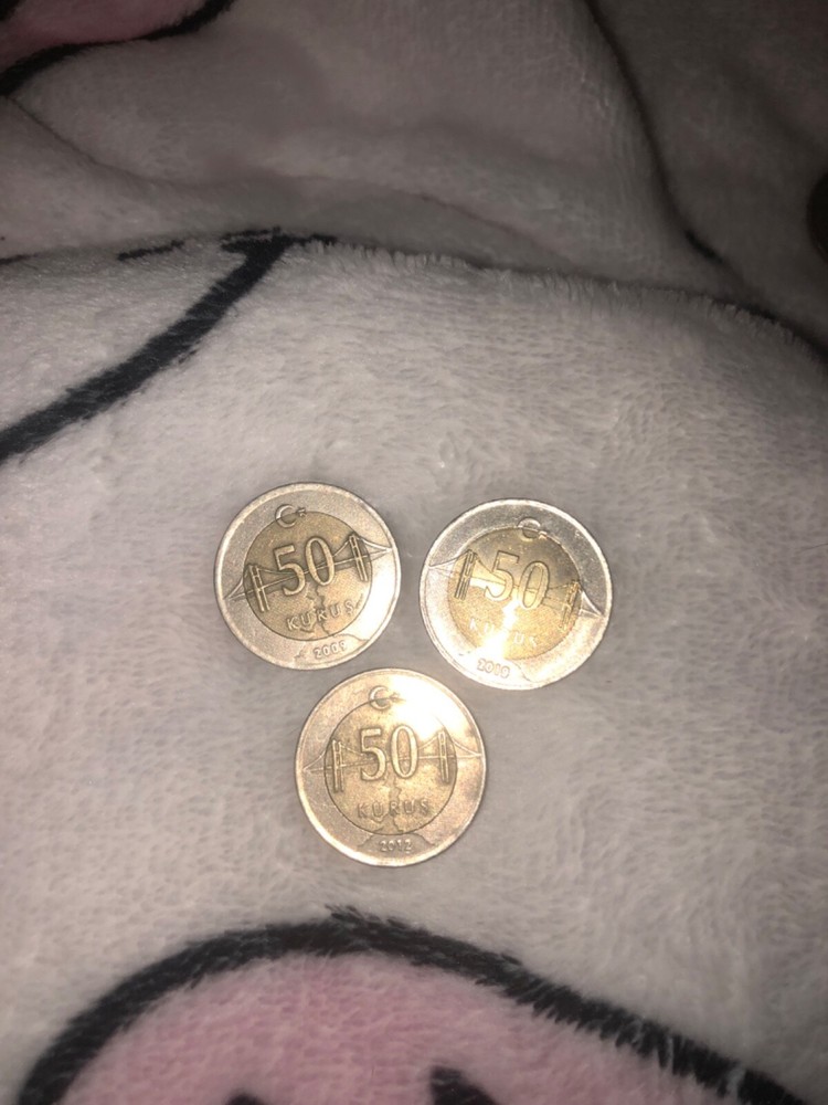 Turkey 50 Kurus 2000s ( 3 pcs )