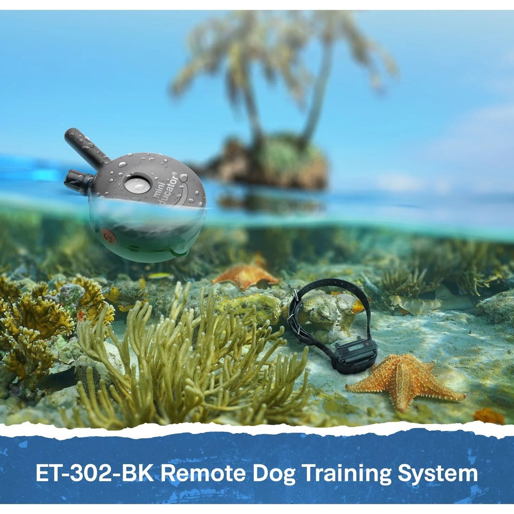 Mini Educator ET-302 Remote Dog Training Collar Black by E-Collar Technologies