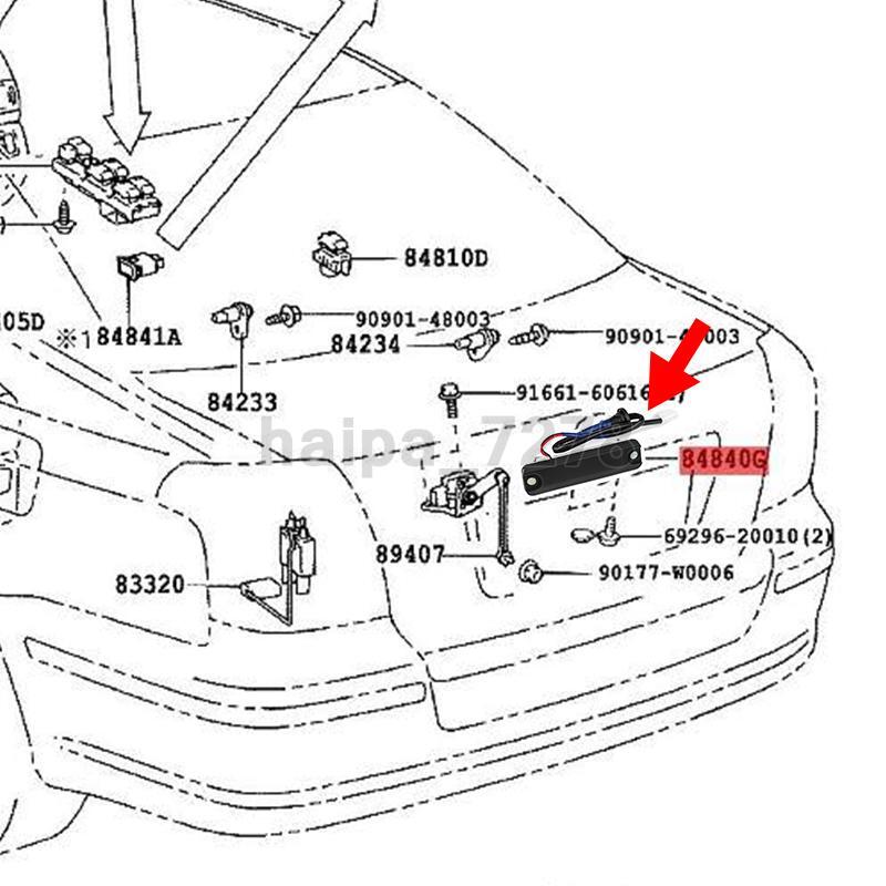 Trunk Lid Switch Boot Tailgate Release Button For Lexus RX350 RX330 GS300 LS460
