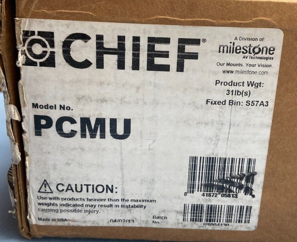 Chief PCM-U Flat Panel Angled Ceiling Mount