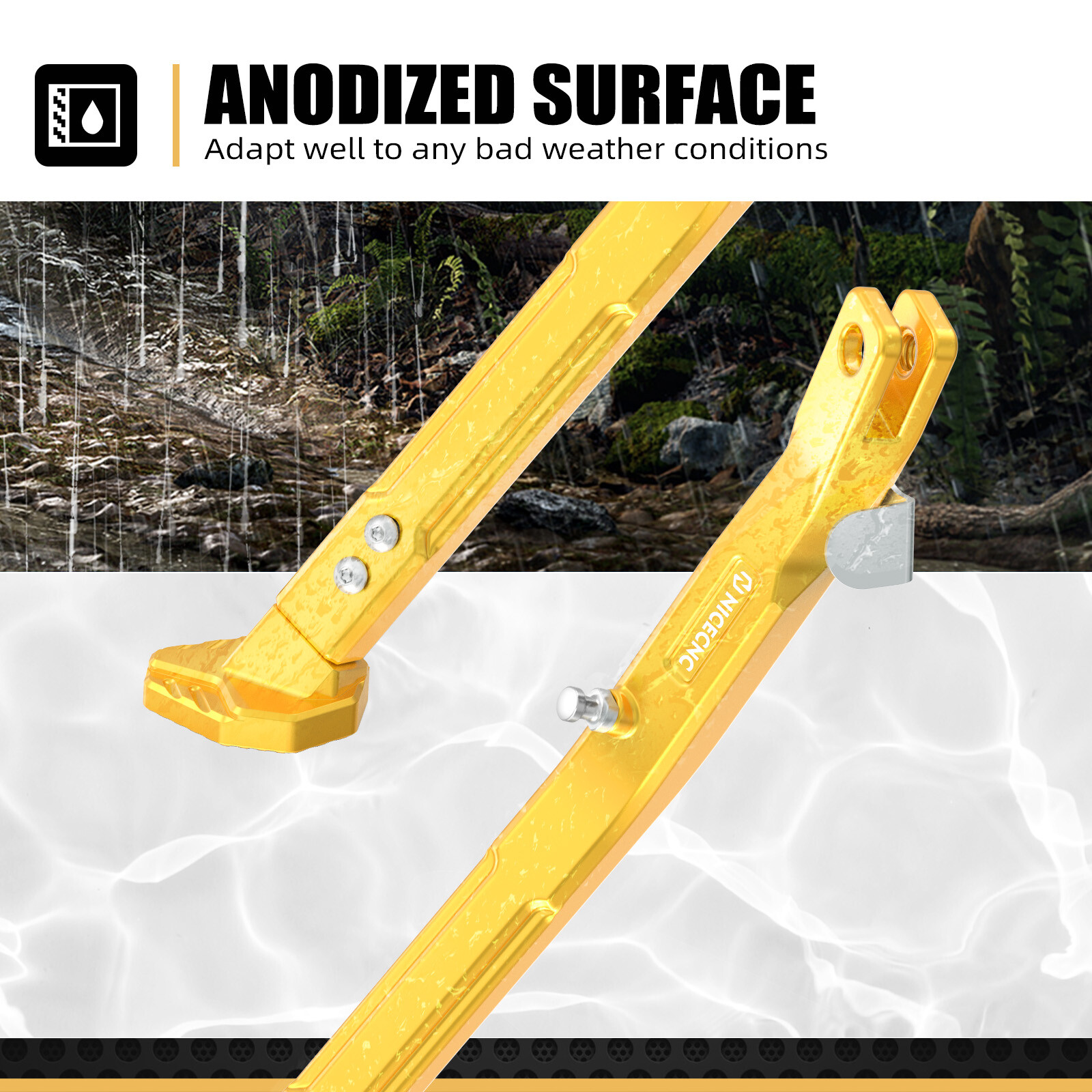 For Suzuki DR-Z DRZ400 E S SM 2000-2024 CNC Adjustable Kick Side Stand Kickstand