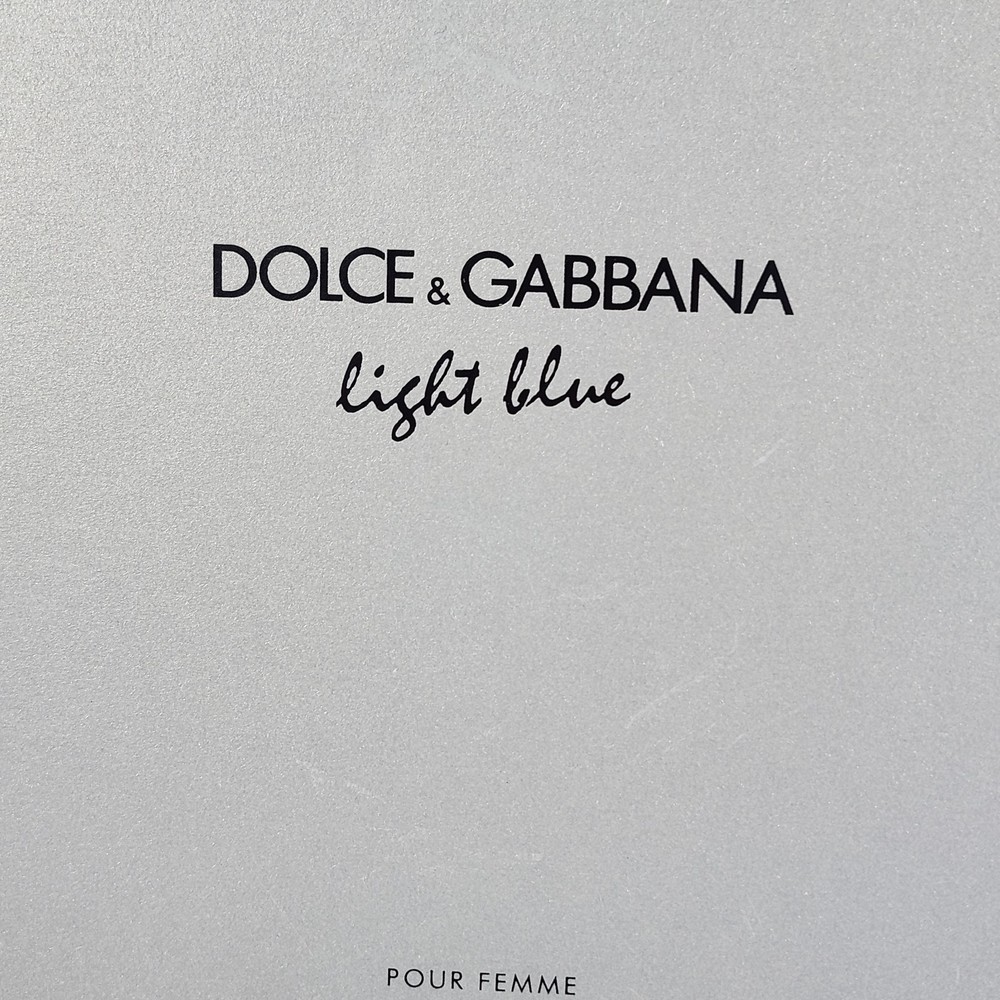 Dolce & Gabbana Light Blue Gray Cardboard Box Only