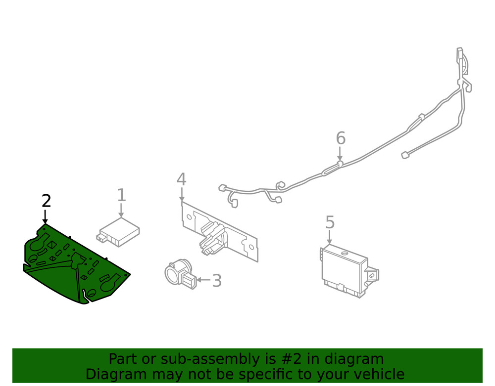 Genuine Nissan Blind Spot Detection System Warning Sensor Bracket 28452-6RA1F