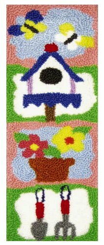 MCG Textiles Garden Bell Pull Rug Yarn Punch Needle Kit