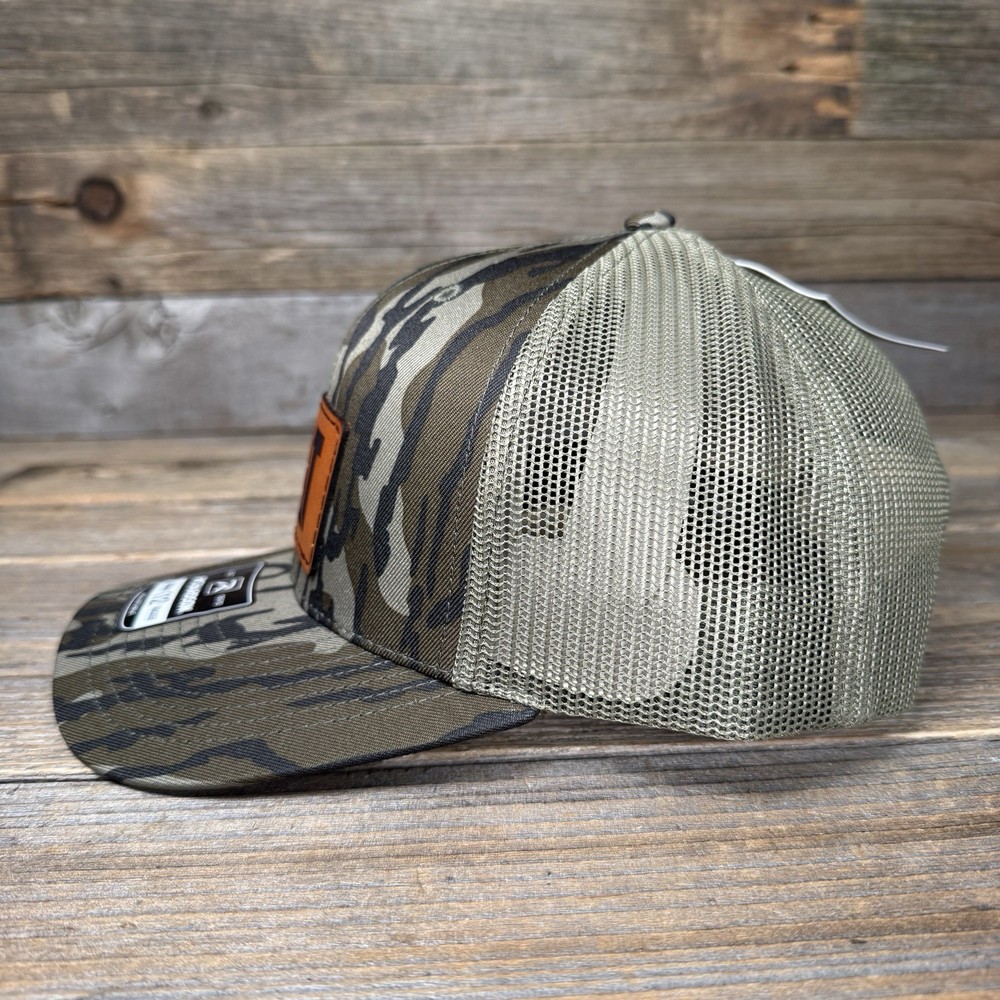 CAT BOTTOMLAND CAMO RICHARDSON LEATHER PATCH HAT