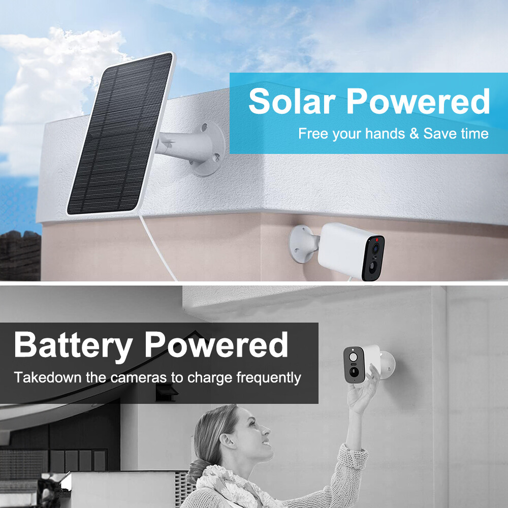 Waterproof Solar Panel for Security Camera Outdoor Solar Power Panel Charger NEW