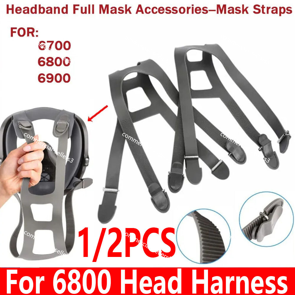 Head Harness Strap 6897 Design for 6800 6000 Full Facepiece Respirator Gas Mask