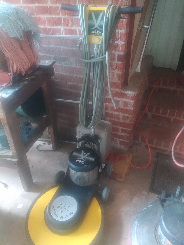 stripping waxing walk behind floor machine