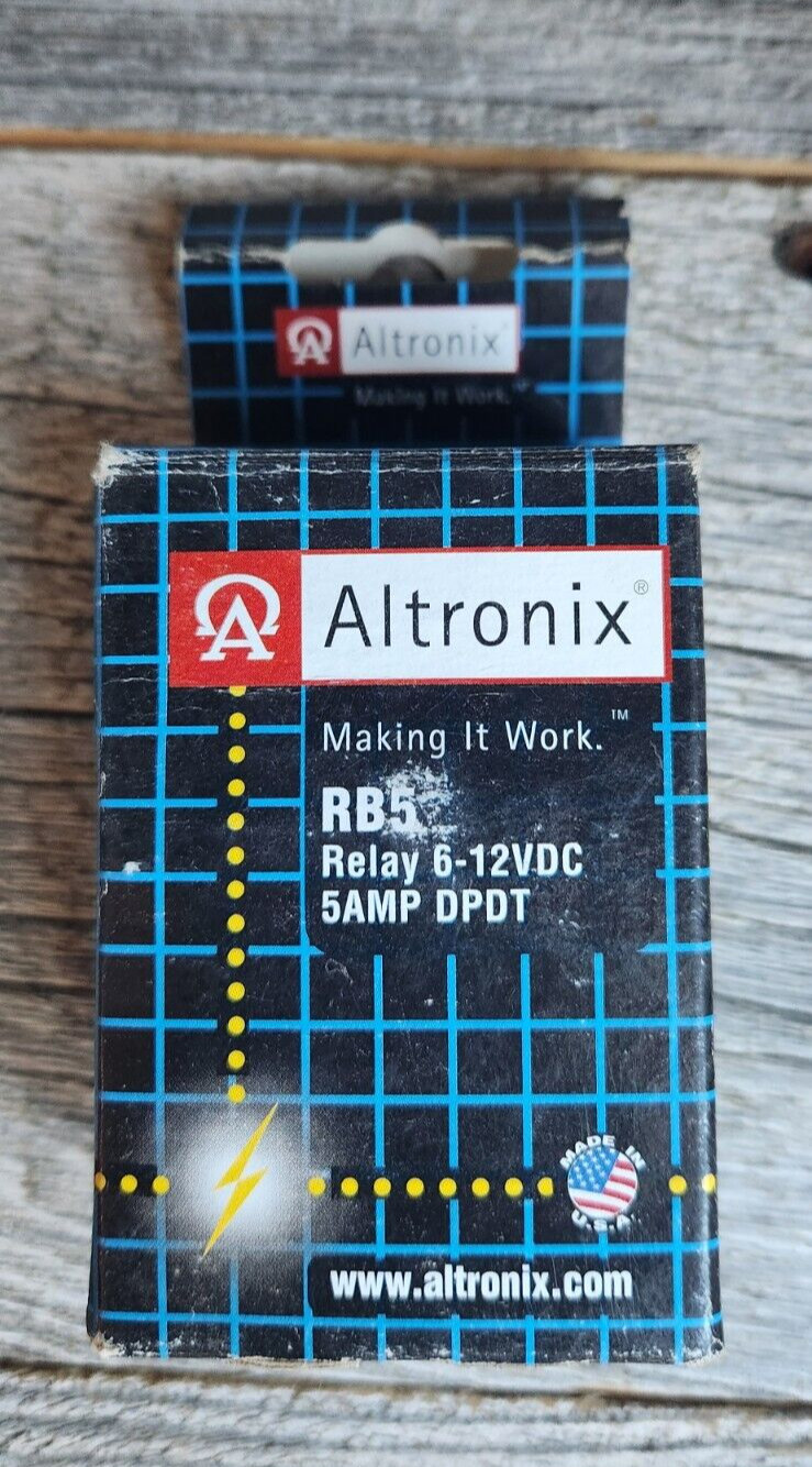 Altronix RB5 Relay Module 6 VDC or 12 VDC DPDT New In Box 📦 🌟 Free Shipping