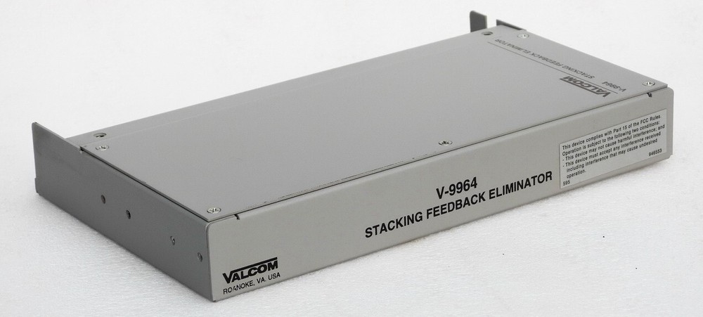 VALCOM V-9964 STACKING DIGITAL FEEDBACK ELIMINATOR / MESSAGE STACKER