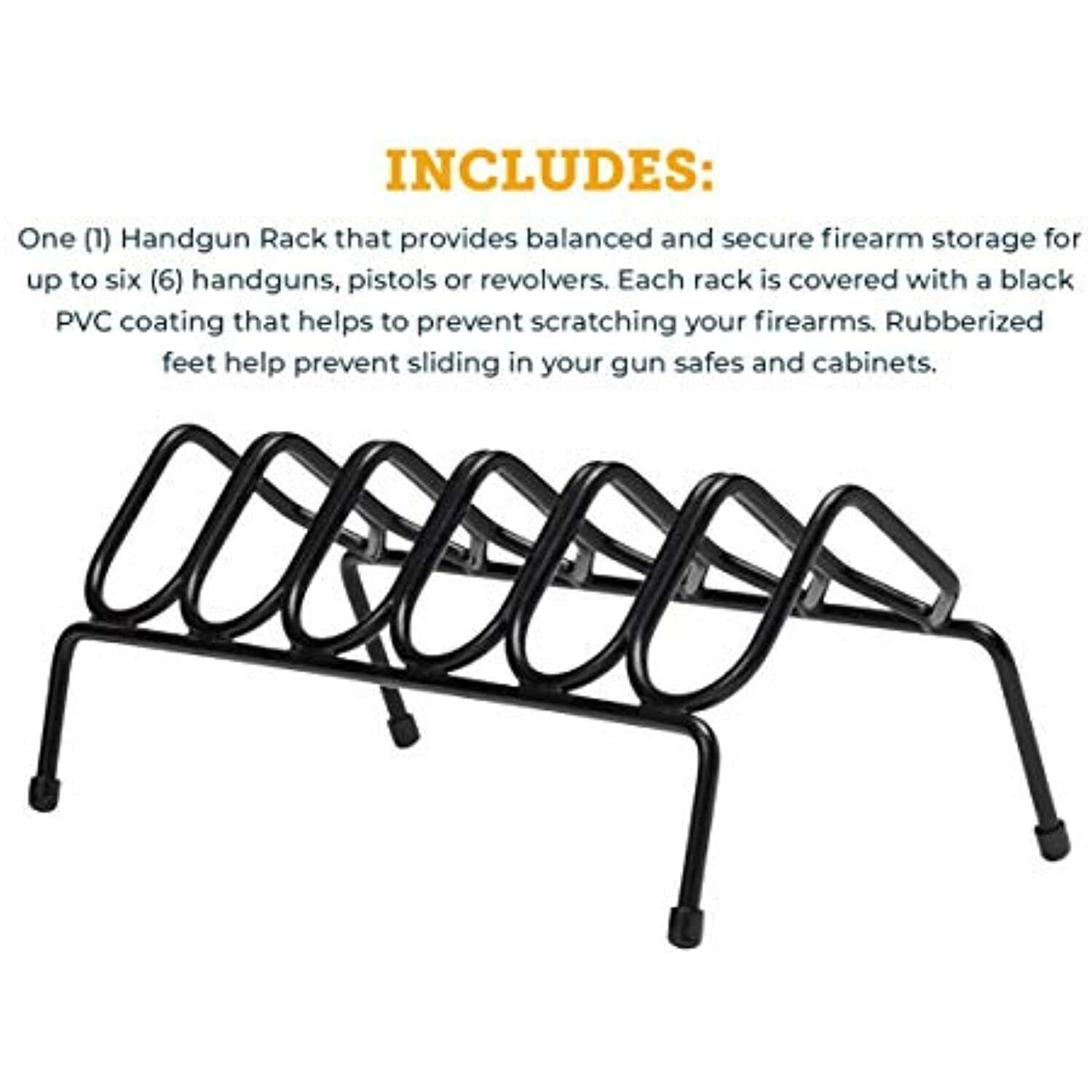 6 Hunting Pistol Handgun Rack Maximize Storage Space Easy Carriage Tactical Tool