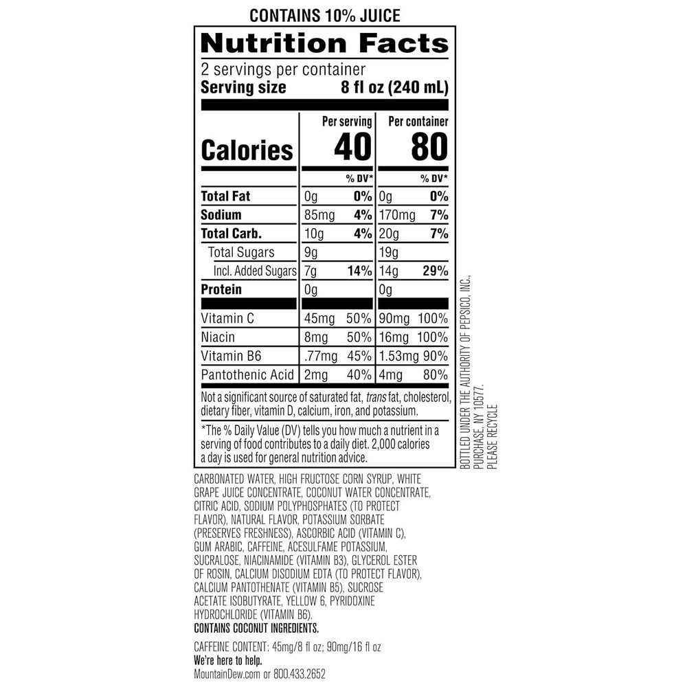 (12 Pack) Mountain Dew Kickstart with Vitamins, Pineapple Orange Mango, 16 Fl Oz