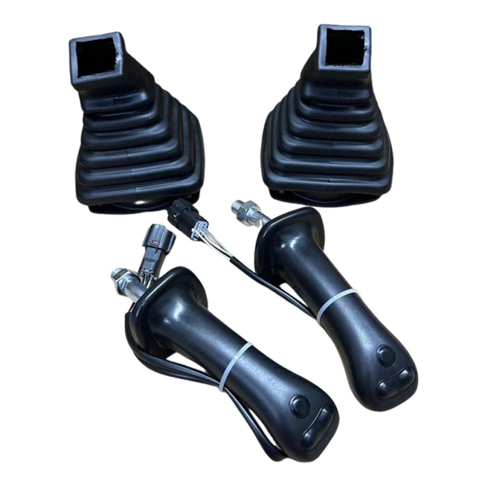 2Pcs Excavator Joystick Handle Component Attachment with Protective Sleeve