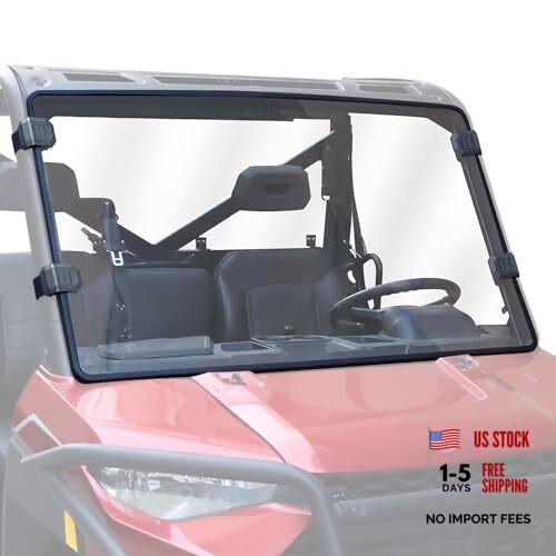 Full Front Windshield Compatible with Polaris Ranger XP 1000 Full Windshield