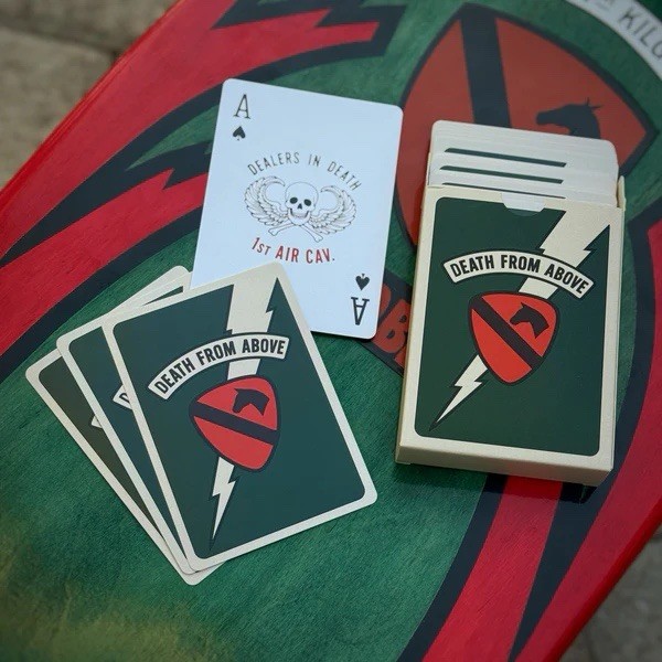 US Army Vietnam 1st Air Cavalry Kilgore Poker Deck Death Cards