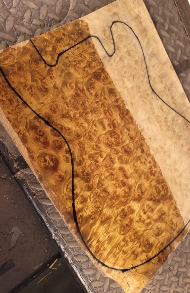True Master Grade One Piece Maple Burl Thick Drop Top