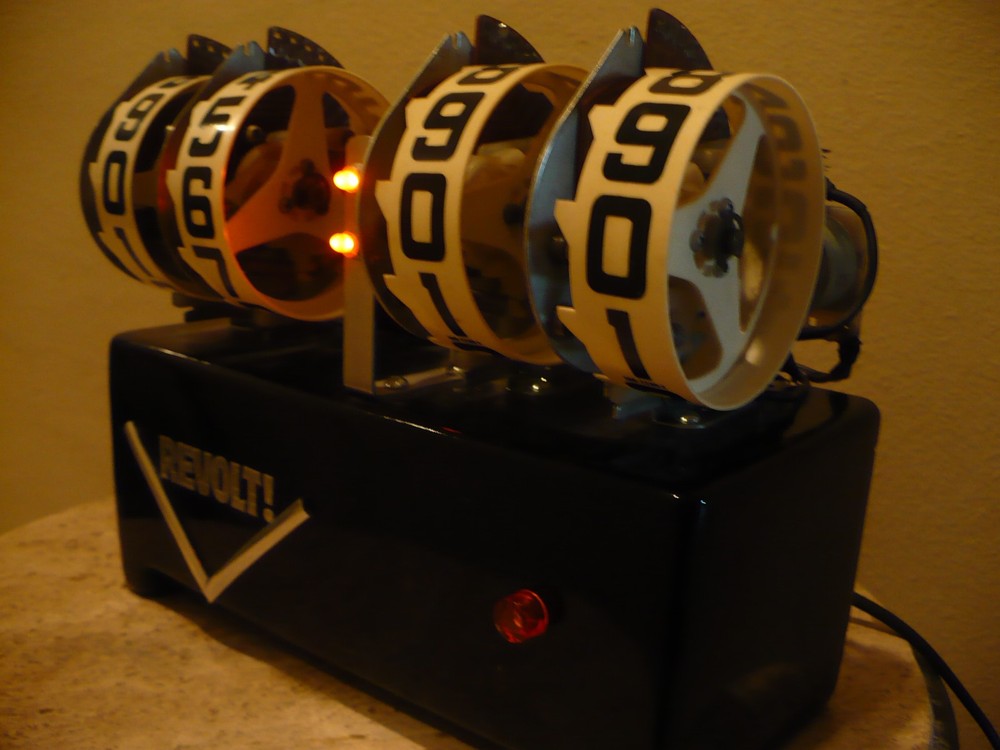 Mechanical Pinball Flip Clock- (See Description) OOAK