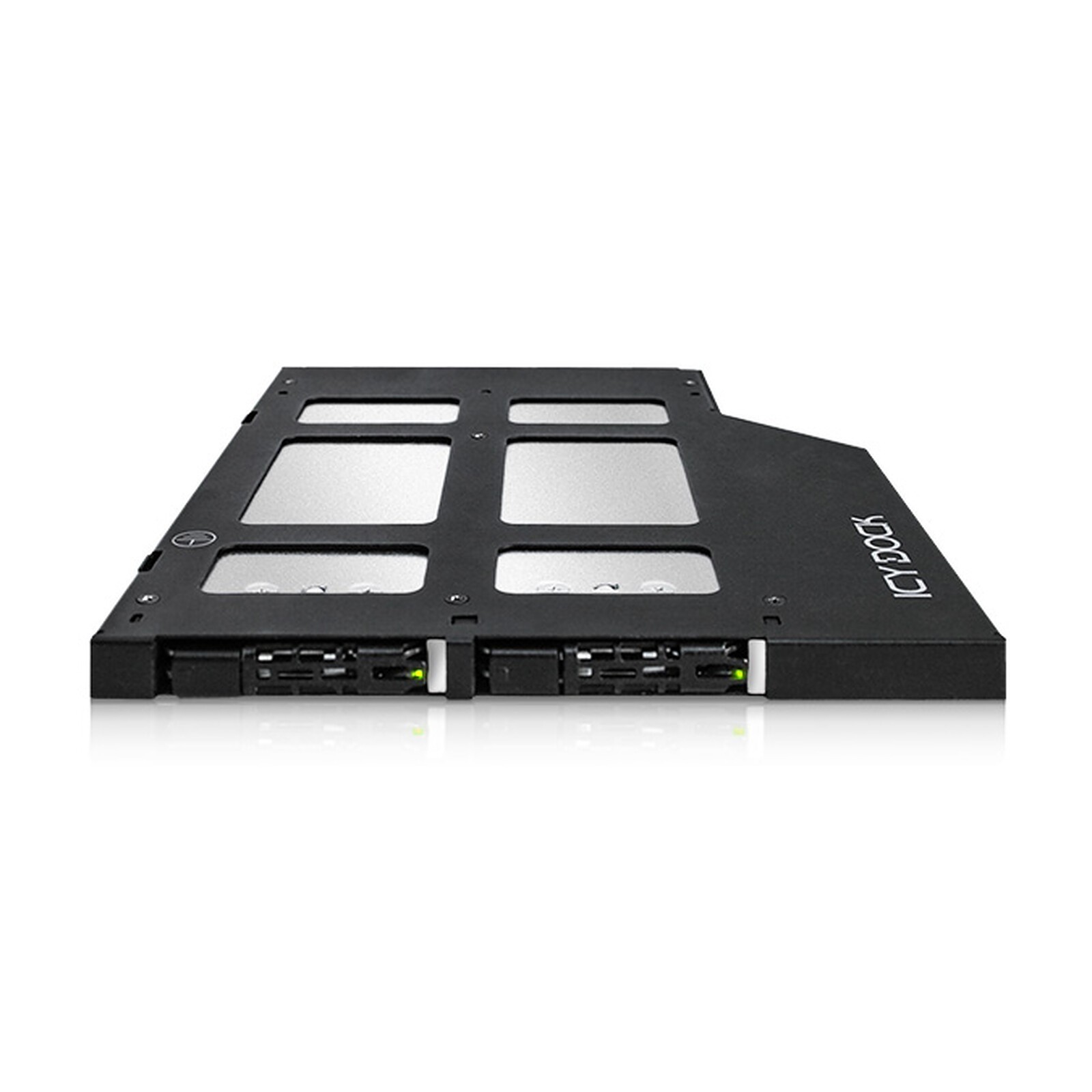 ICY DOCK ToughArmor MB852M2PO-B Removable Rack 2x NVMe M.2 SSD slot 9.5 mm