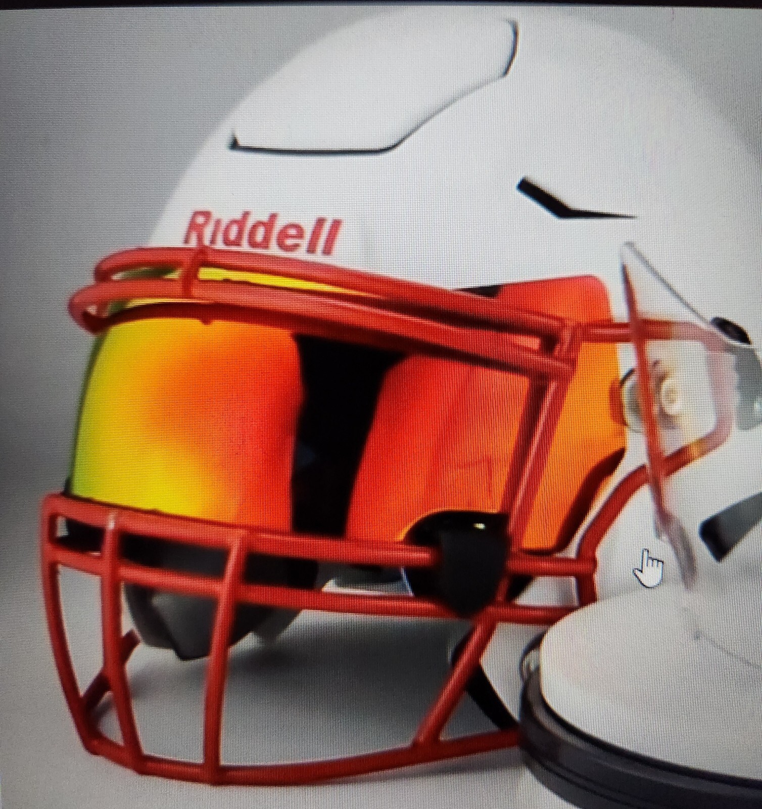 REVO RED SPEED FLEX SCHUTT F7 Full Size Football Helmet Oculus Visor W/Clips