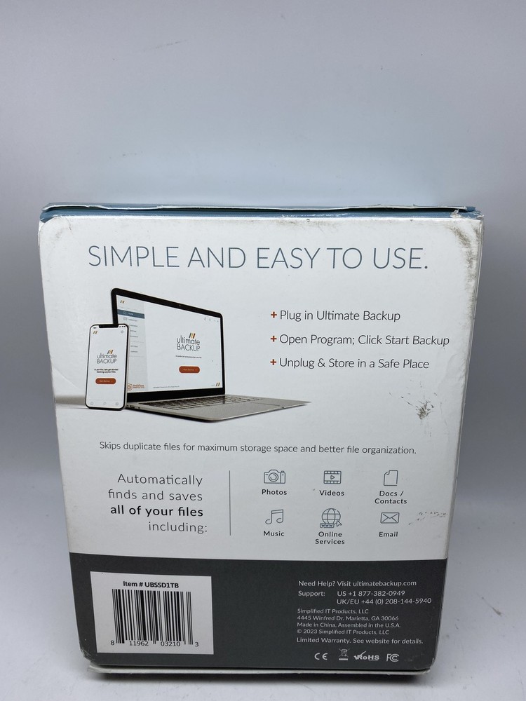 Ultimate Backup Solid State Drive 1TB with Antivirus Protection
