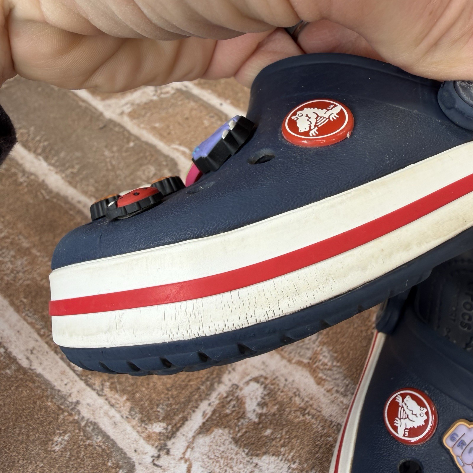 Crocs Classic Navy Blue Slip On Comfort Clogs Boys Toddler Size C8