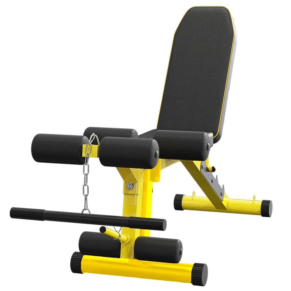 Utility Weight Bench with Leg Extension - Multi-Position Adjustable Bench for...