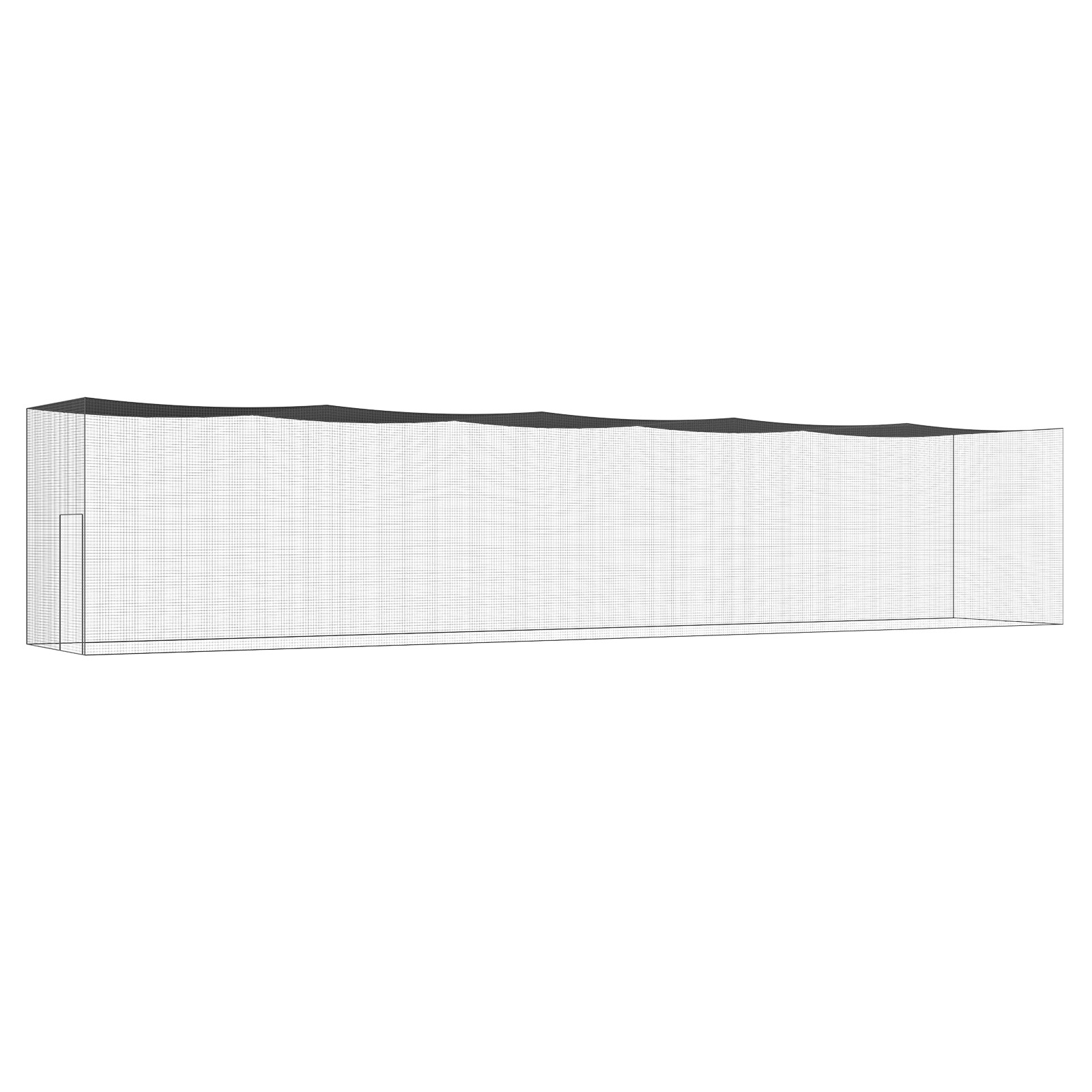 VEVOR 70FT Softball Baseball Cage Netting Heavy Duty PE Pitching Batting Net