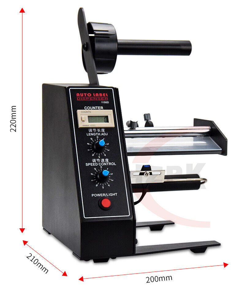 5-140mm Automatic Sticker Adhesive Label Dispenser Counter Stripper