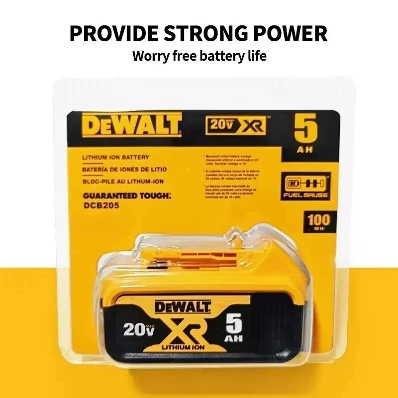 2 Pack DEWALT DCB205 20V Max XR 5.0Ah Lithium-Ion Battery New In Pack USA SELLER