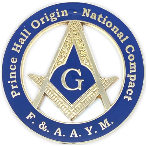 PRINCE HALL ORIGIN (PHO) NATIONAL COMPACT MASONIC CAR EMBLEM