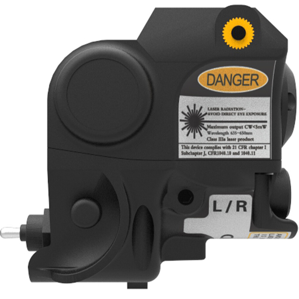 Laspur Sub Compact Rail Mount Red Laser Sight combo High Lumen Flashlight