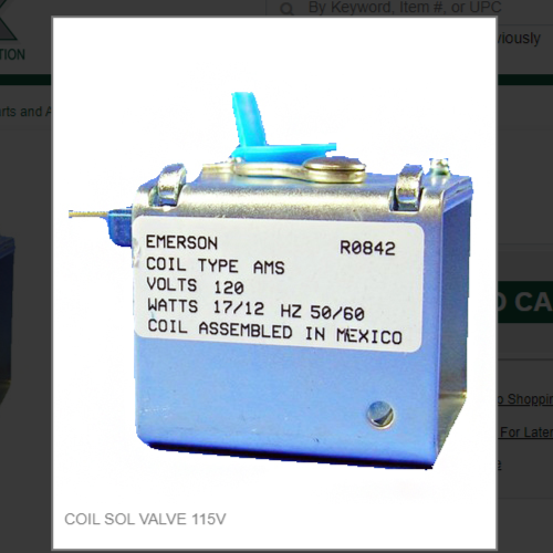 COIL SOL VALVE 115V # 9151123-03