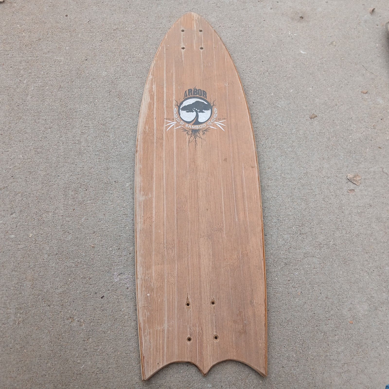 Arbor Bamboo 30.5” x 9.25" Skateboard Deck Koi Fish Cruiser Fish Swallowtail