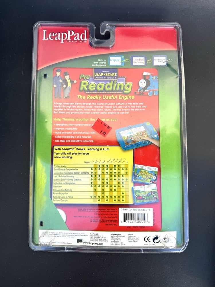 New LeapPad Thomas the Really Useful Engine Interactive Book Pre-K Reading