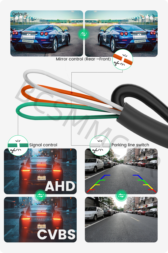 Reverse Camera Car Rear View Backup Camera Parking 170° Night Vision Waterproof