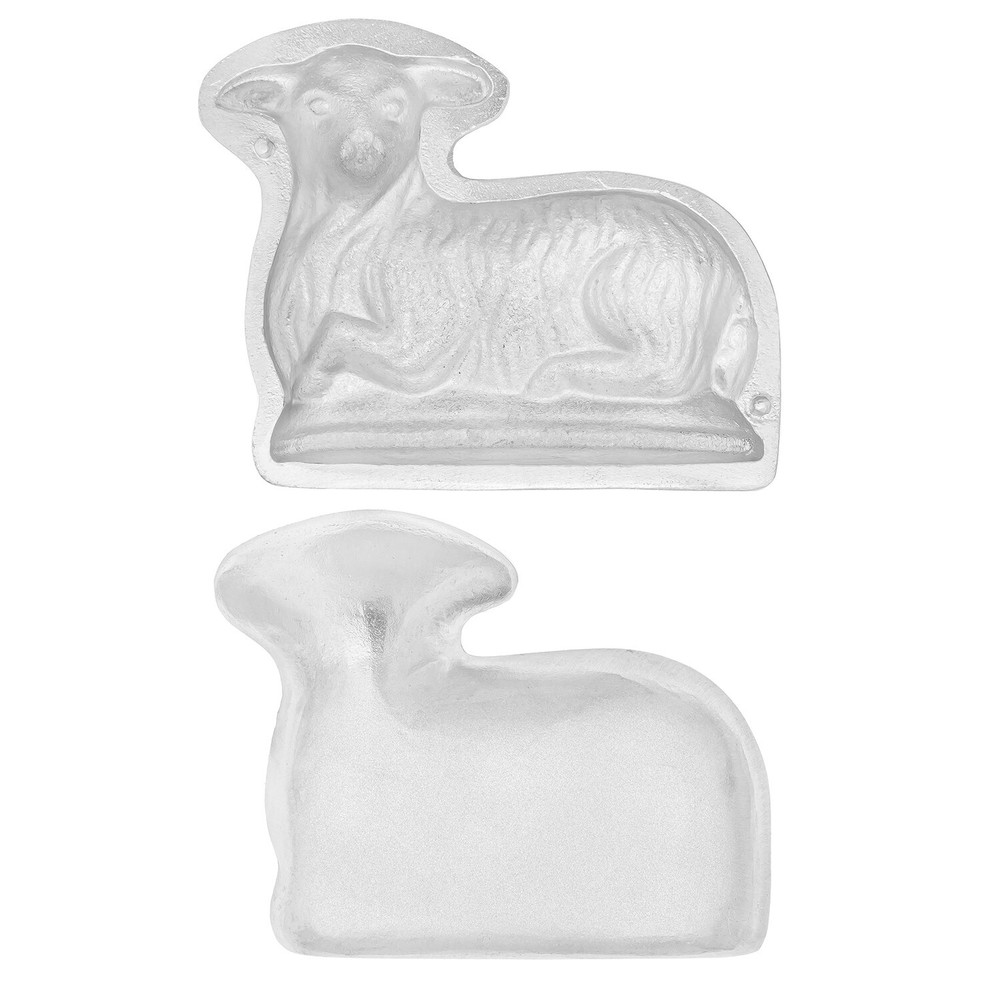 ALUMINUM EASTER MOLD "LAMB" FOR BAKING A FESTIVE ONE-PIECE LAMB CUPCAKE