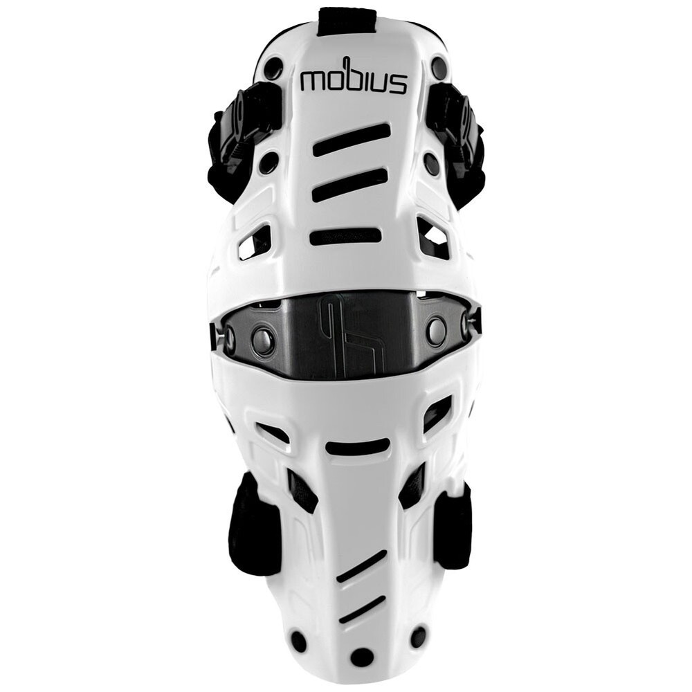 Mobius X8H Hybrid MX Knee Support - White - Pair - Small/Medium